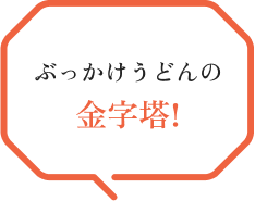 ぶっかけうどんの金字塔!